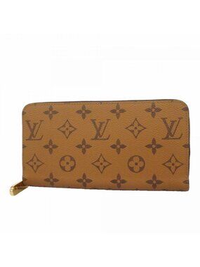 Louis Vuitton Wallet Monogram Reverse Zippy Light Brown